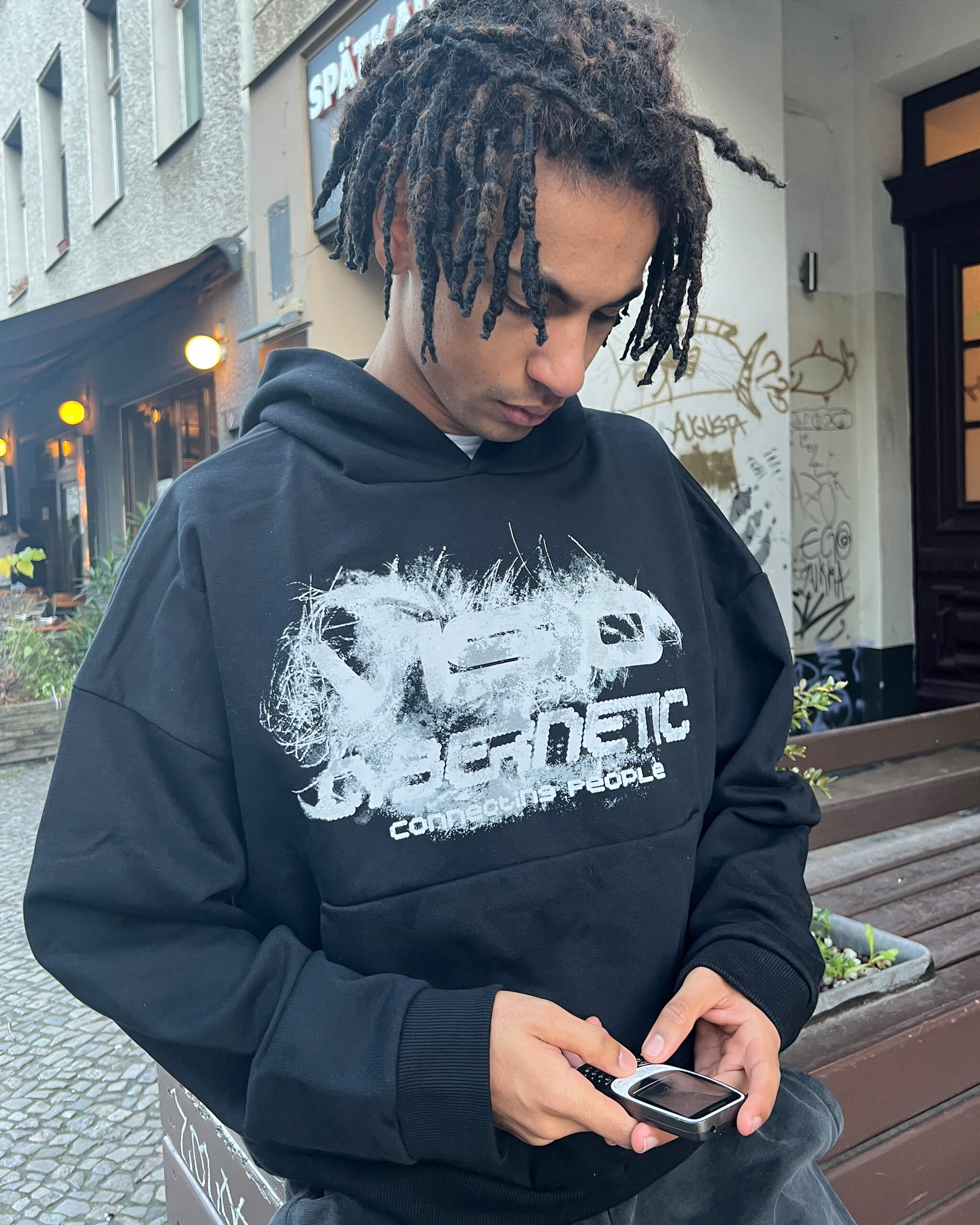 CYBER HOODIE BLACK - Image 5