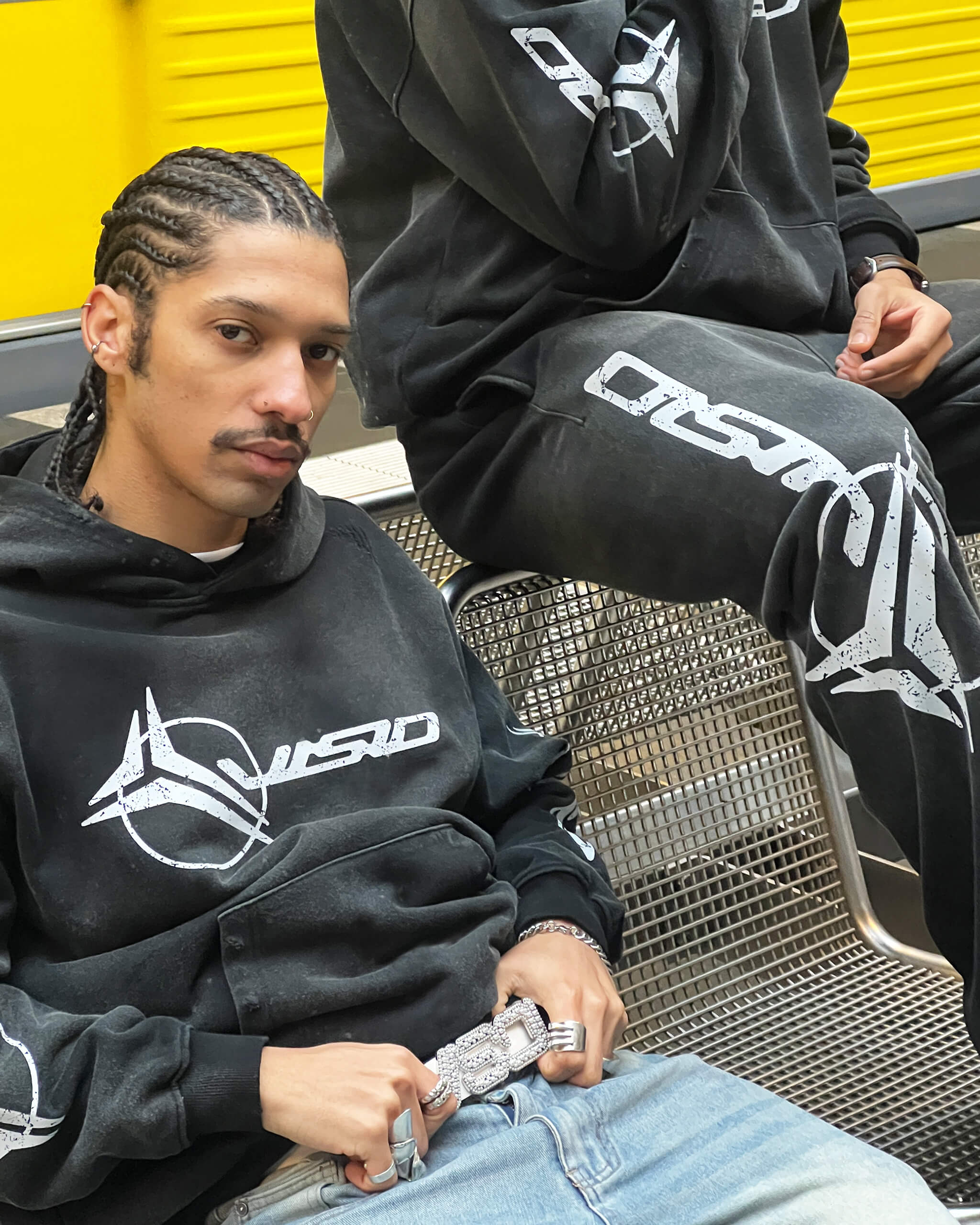 WASHED LOGO JOGGER BLACK - Image 3