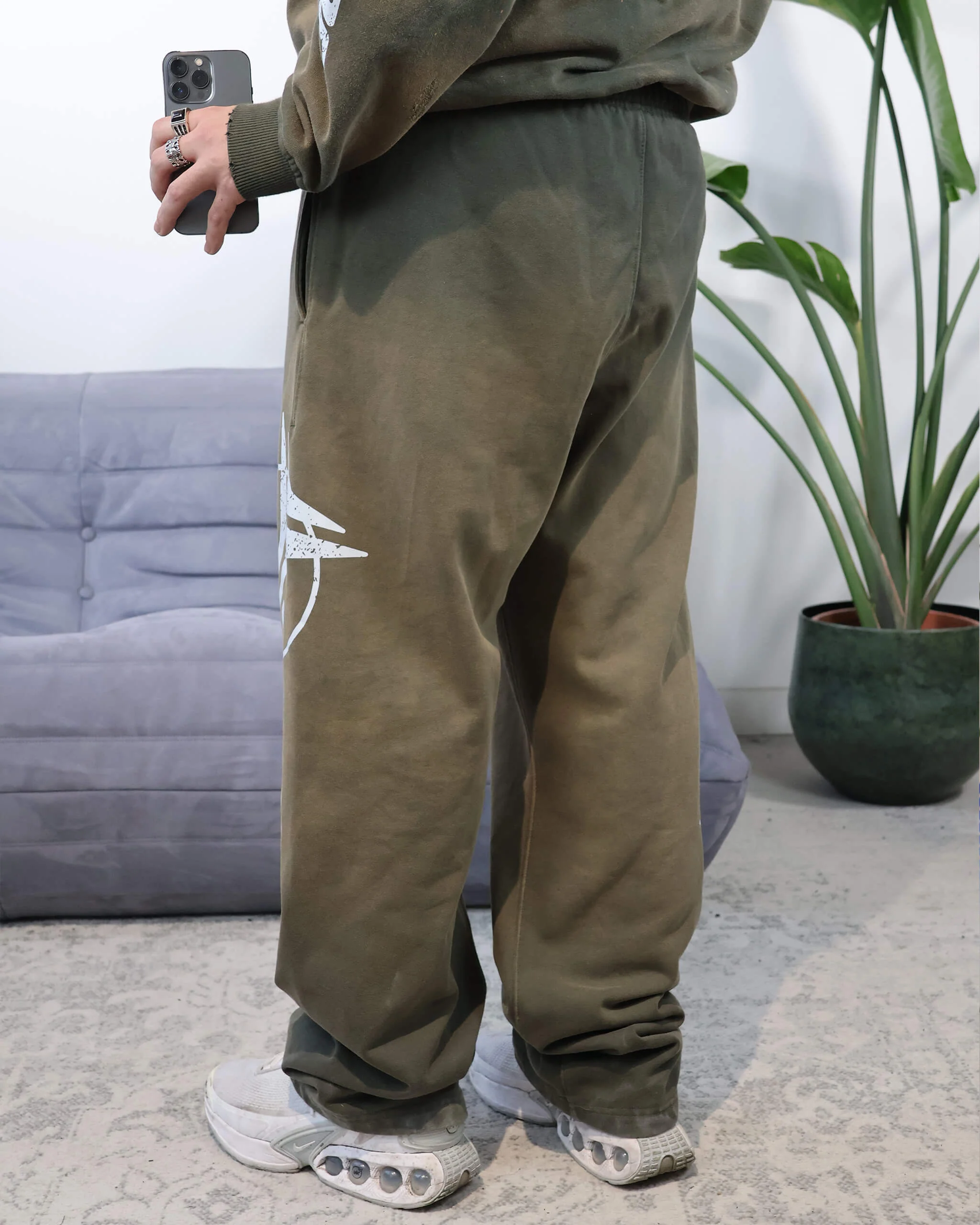 WASHED LOGO JOGGER GREEN - Image 3