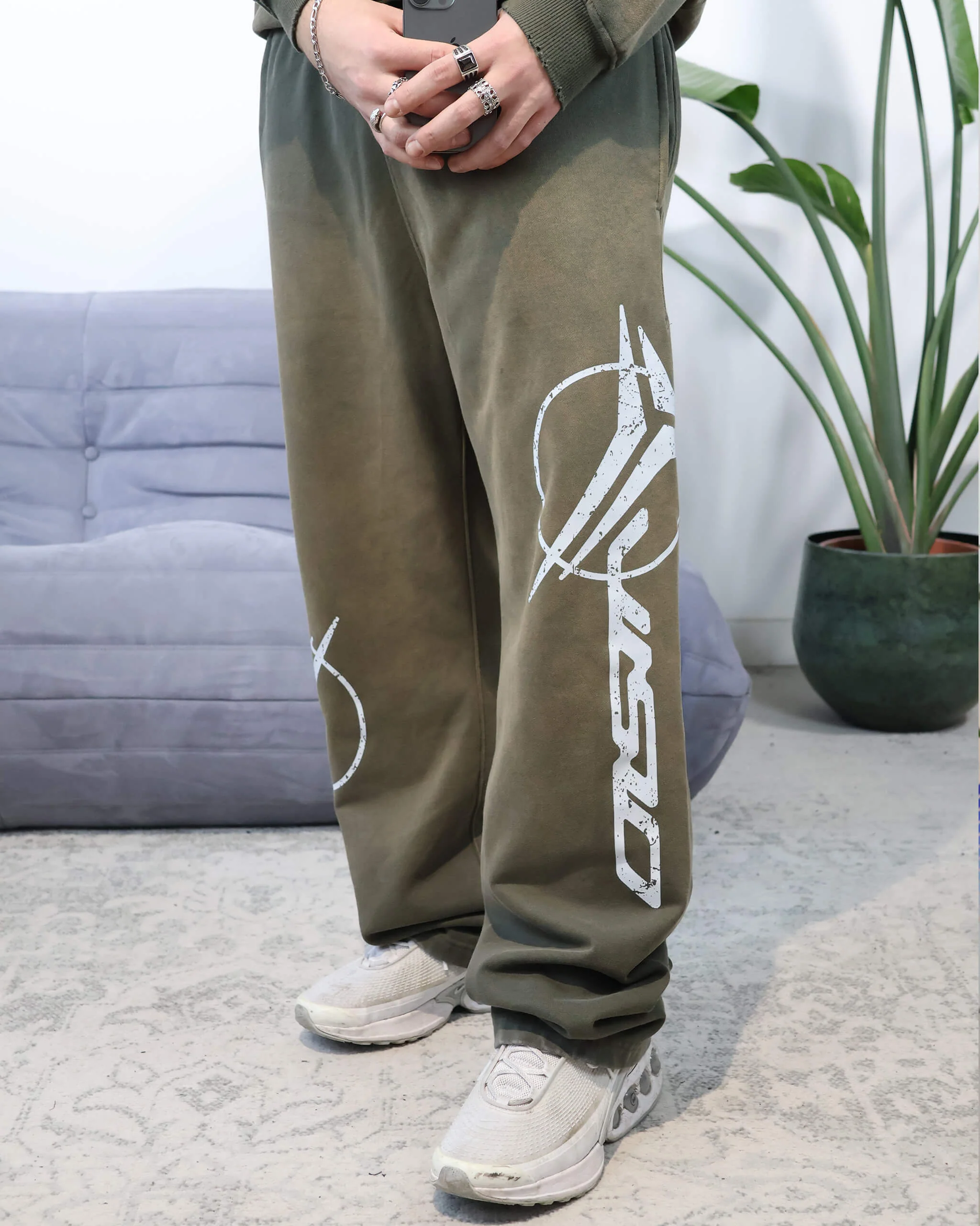 WASHED LOGO JOGGER GREEN - Image 5